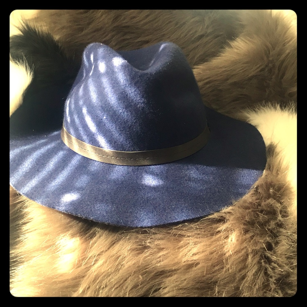 Urban outfitters navy fedora